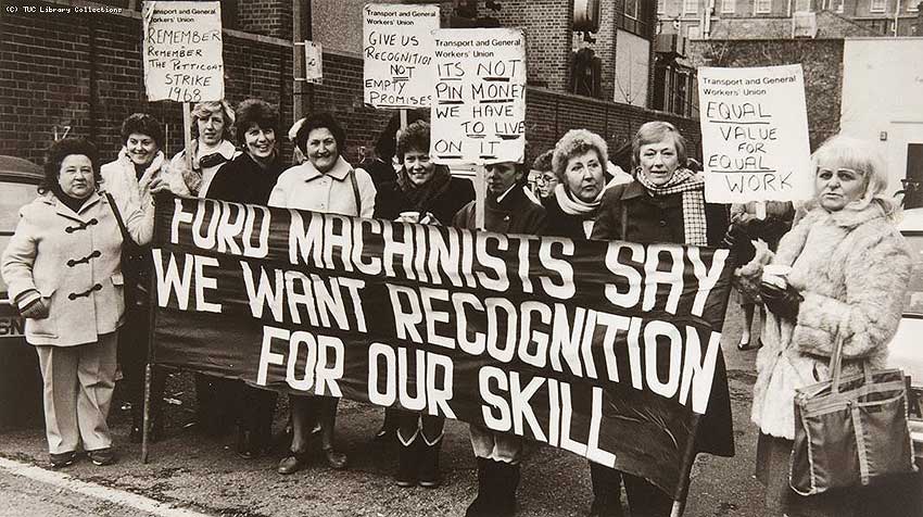 Huelga de las 187 costureras de la fábrica de Ford de Dagenham, 1968